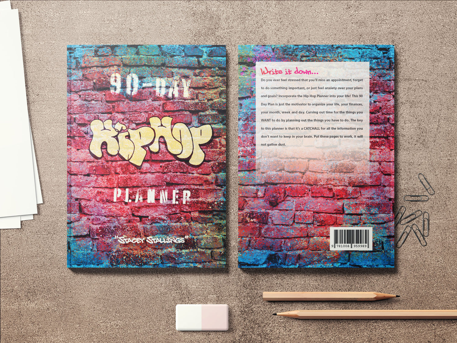 Hip Hop 90 Day Planner to jumpstart your goals. Designed by BOSS Paper Company