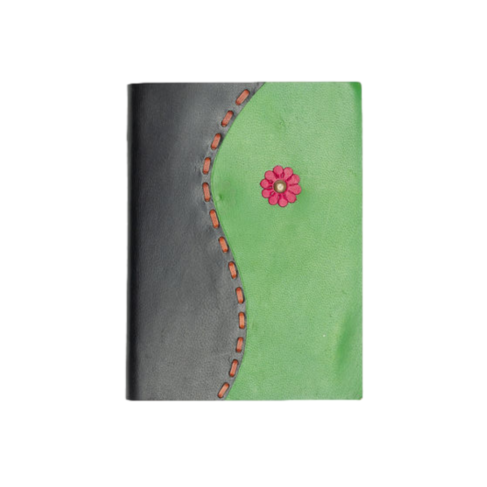 Stitched Buffalo Leather Journal/Notebook - Sweetsop