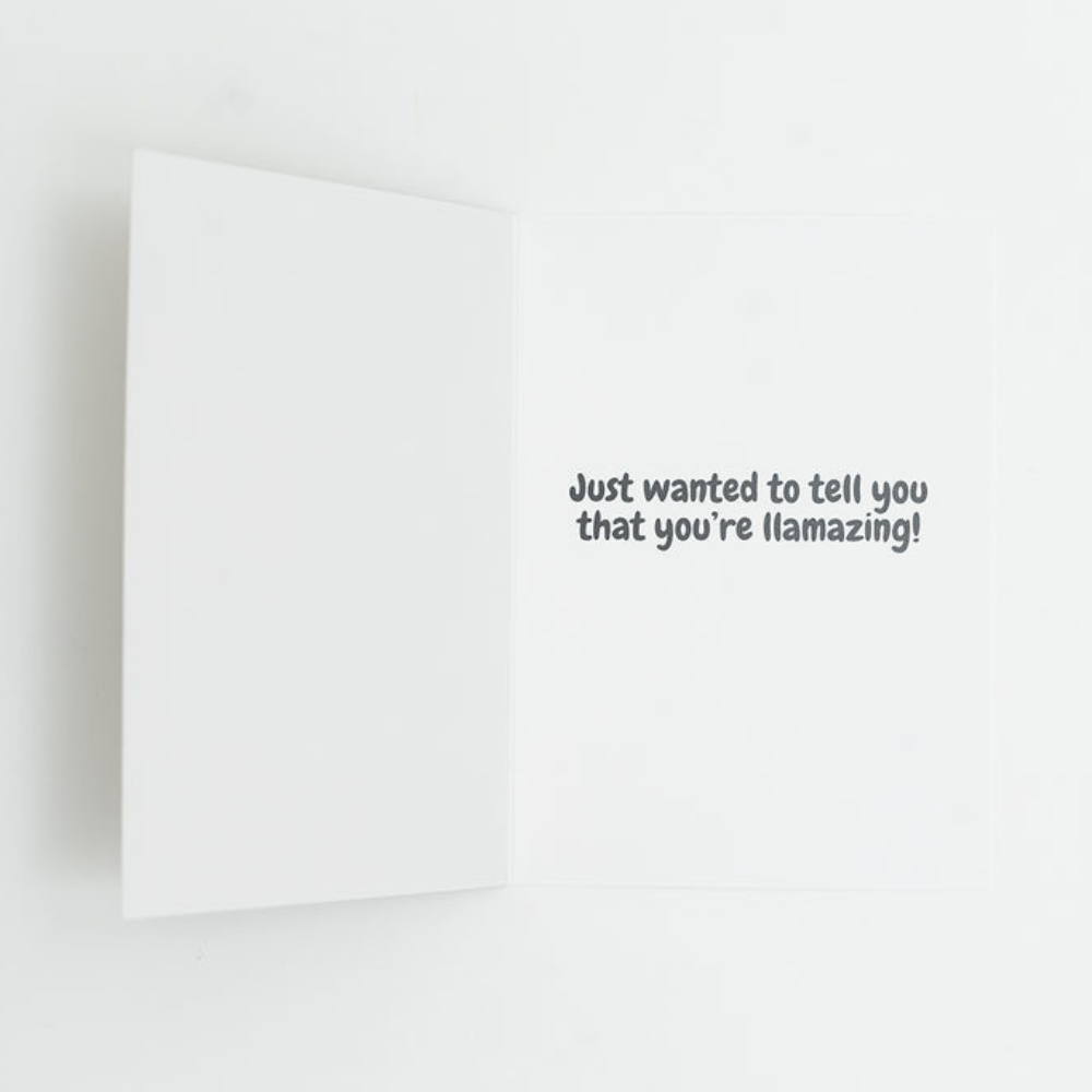 Llama Greeting Card - Just Because