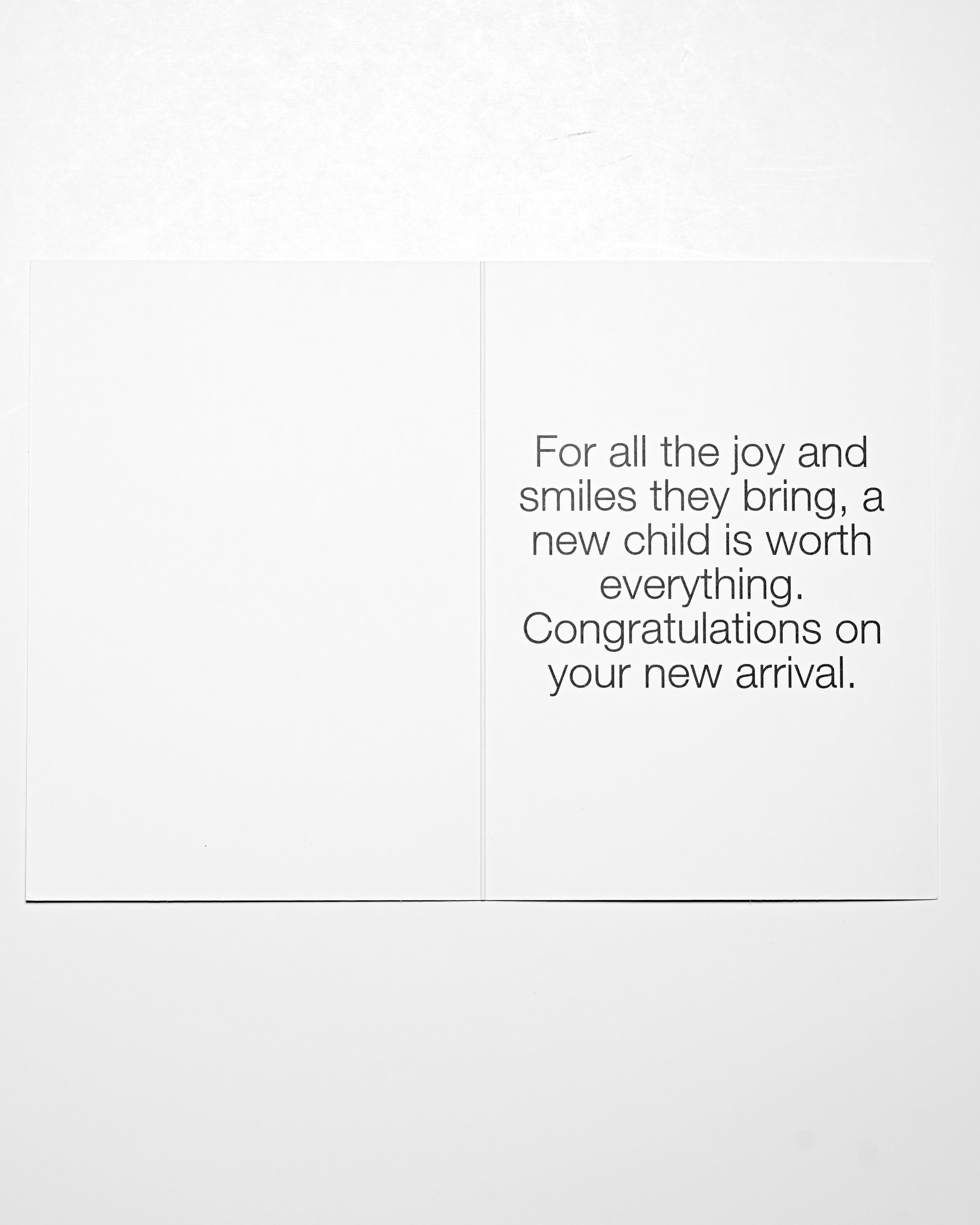 Hello Little One Greeting Card - Cream