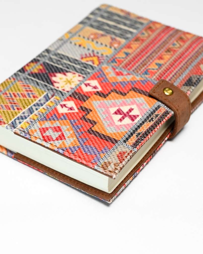 The Woven Collection - Handmade Kelim Refillable Journal/Notebook