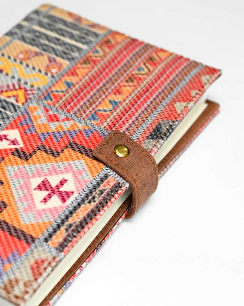 The Woven Collection - Handmade Kelim Refillable Journal/Notebook
