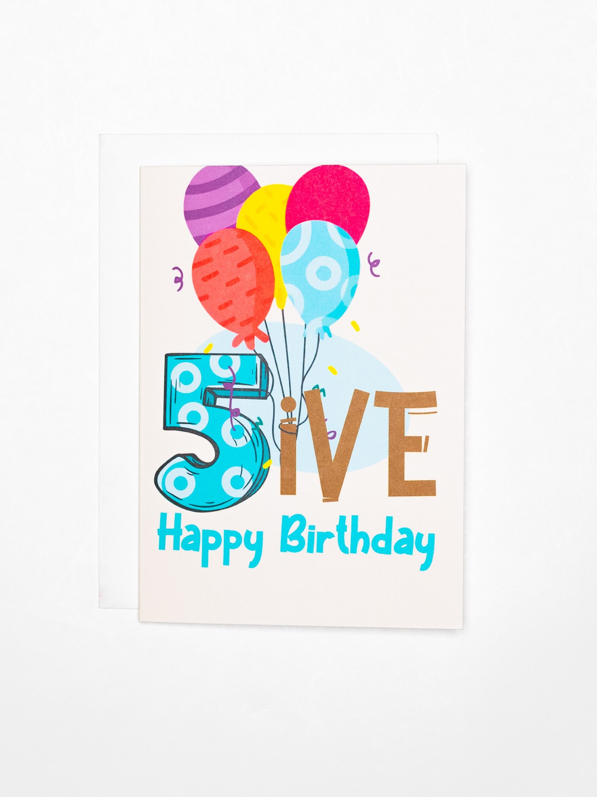 Happy 5ifth Birthday Card