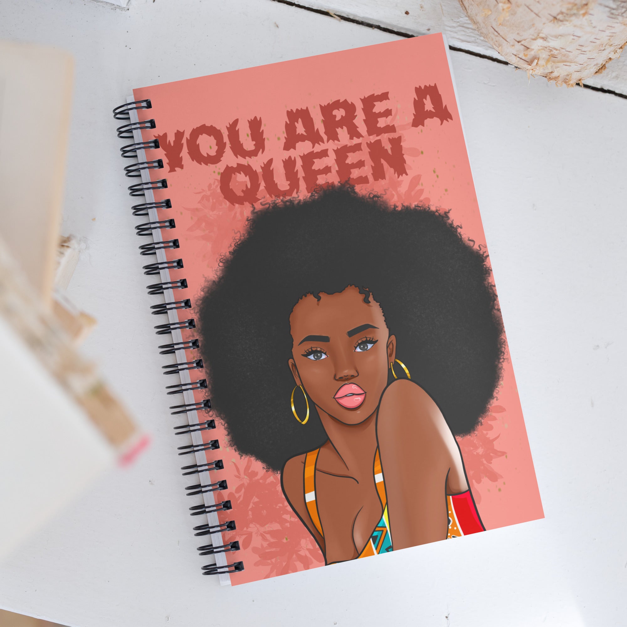 Queen Vybz Spiral notebook